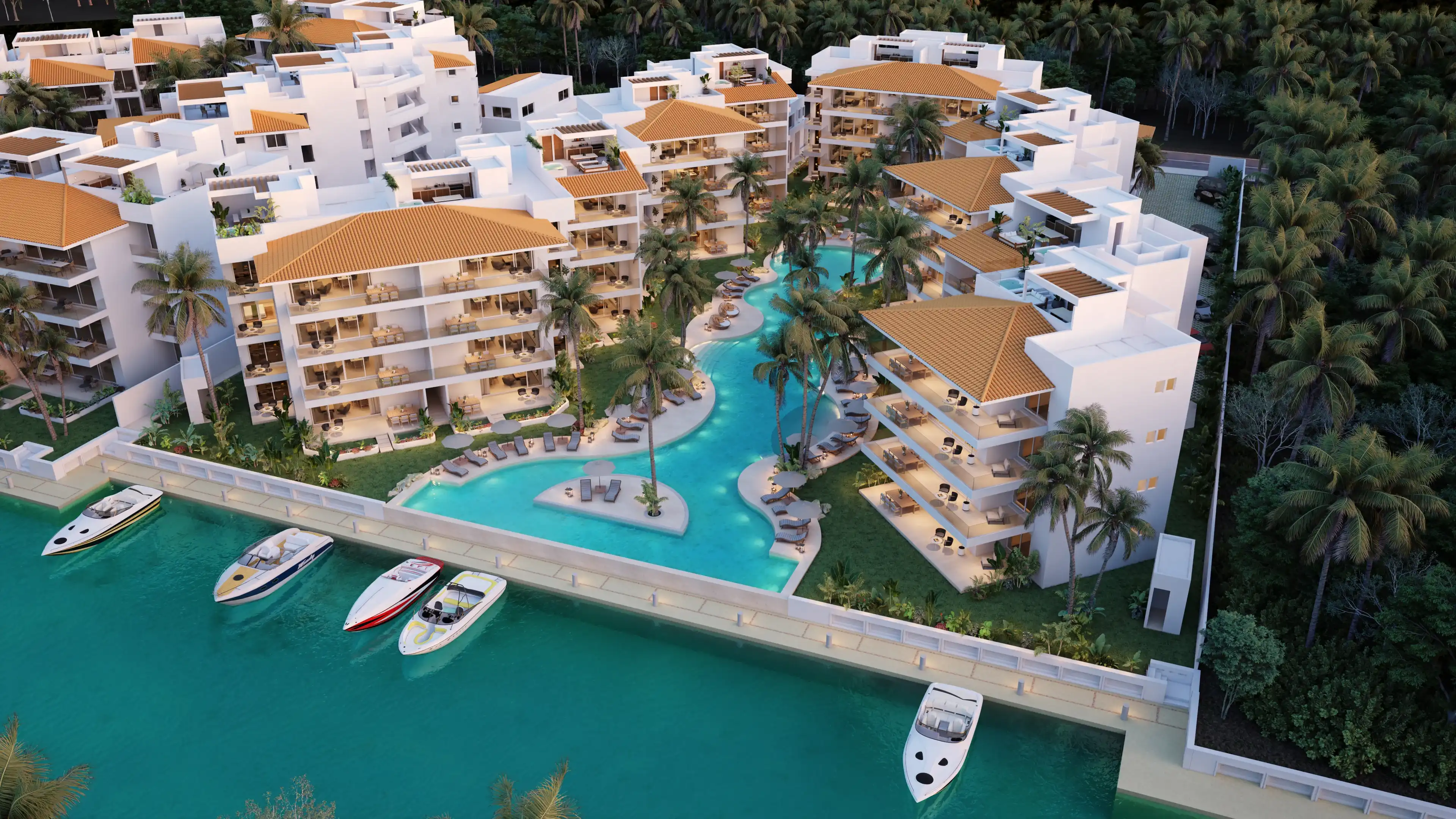 marina aqua puerto aventuras mexico luxury properties