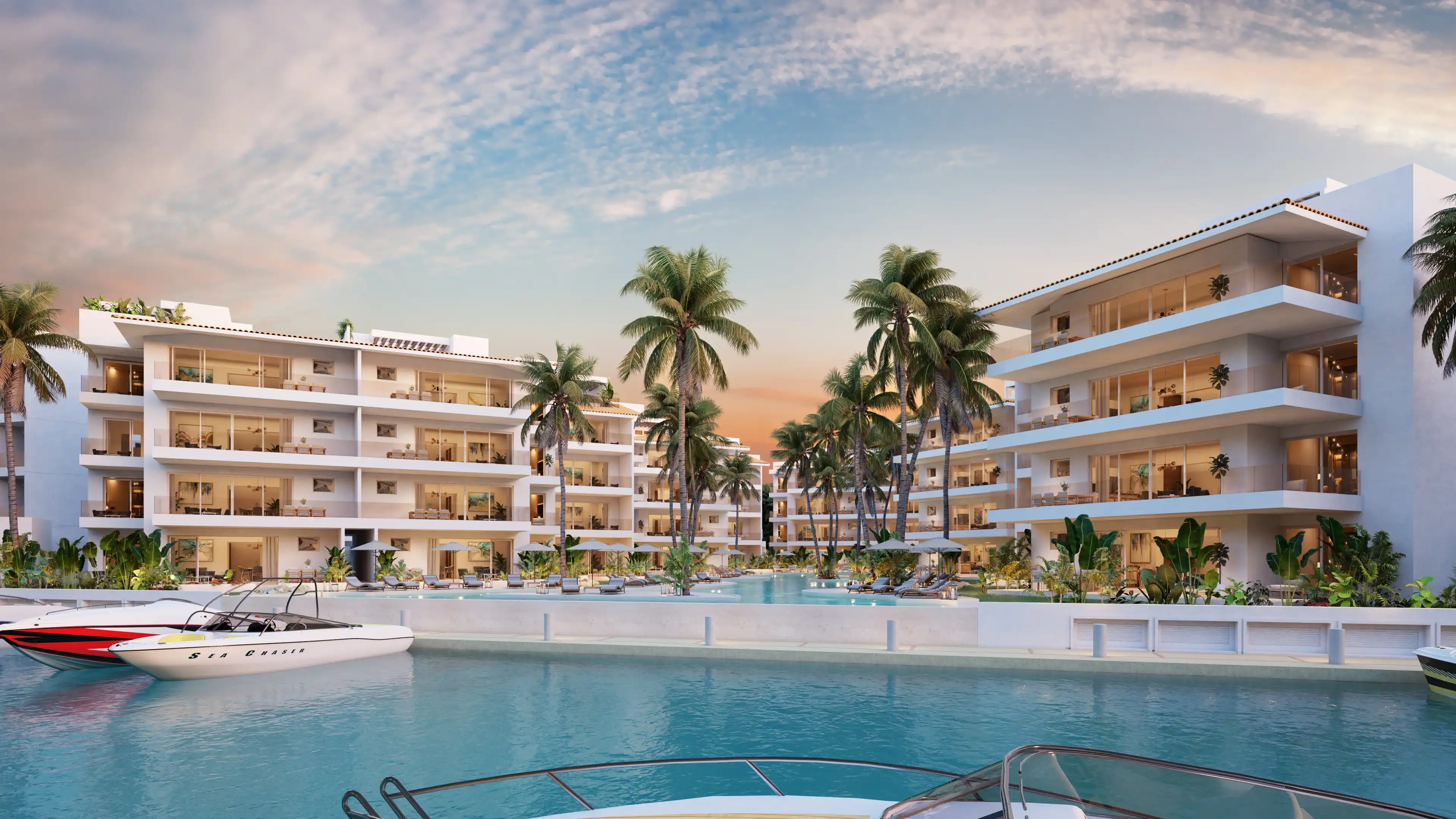 marina aqua puerto aventuras mexico luxury properties