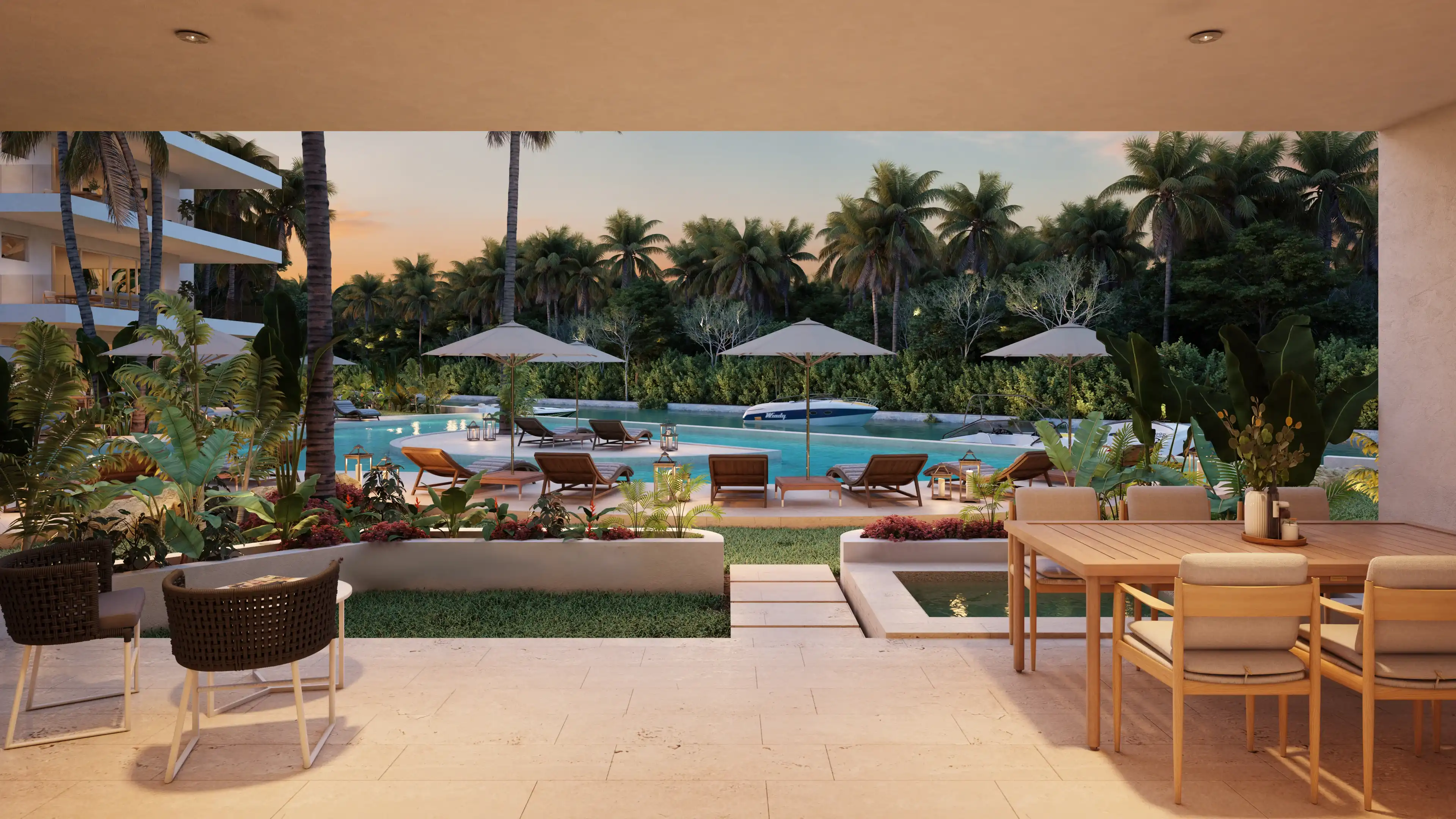 marina aqua puerto aventuras mexico luxury properties